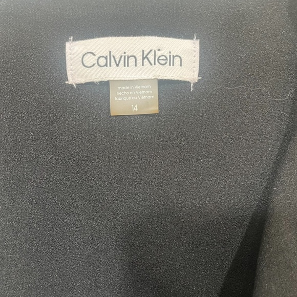 Calvin Klein Women's V-Neck Black Sleeveless Jumpsuit With Fabric Belt Sz 14 - Picture 10 of 12